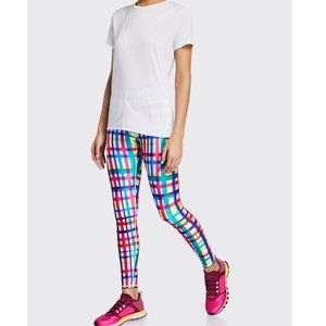 Terez Capri Active Leggings - Plaid Print Size SM